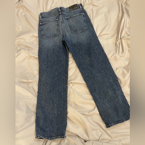 Modern American Highland Relaxed Crop Patriot Blue Denim Jeans Pants 28 Women’s - Picture 5 of 10